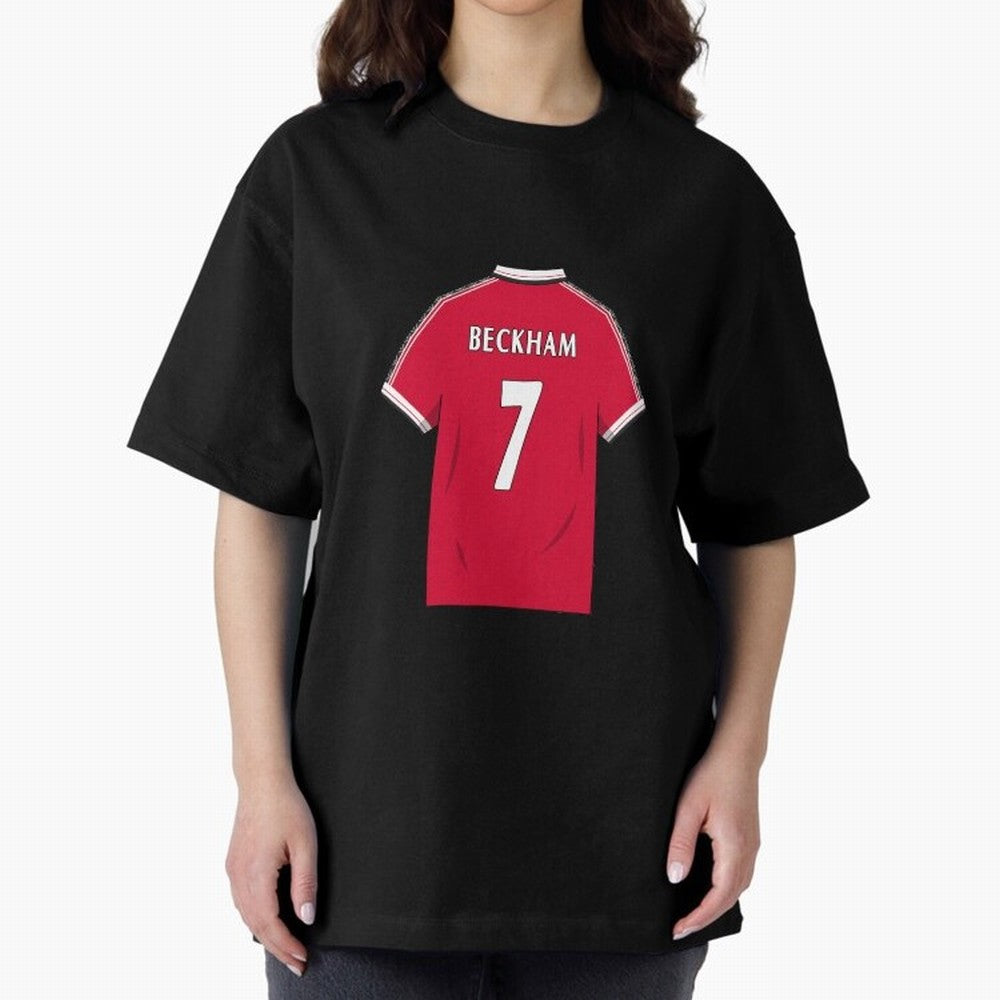 David Beckham 1999 Jersey Oversized T-Shirt Show Your Love for FIFA World Cup 2026 for Fans of Haaland and Mbappe and Portugal, Bringing Stadium Memories, Football Loyalty, International Chants and Championship Tradition; Ideal for Football Dads,
