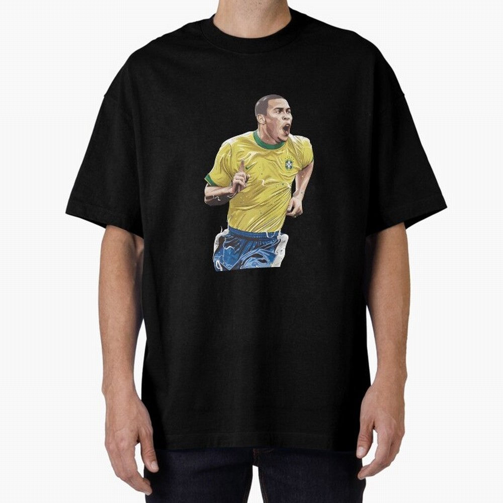 R9, El Grande Ronaldo Nazario Oversized T-Shirt Celebrate Fan Culture around FIFA World Cup 2026 USA Canada Mexico Spirit, Driven by France and Portugal, CR7 and Messi, Tournament Hype, Historic Matchups, Family Viewing Parties and Global Sports
