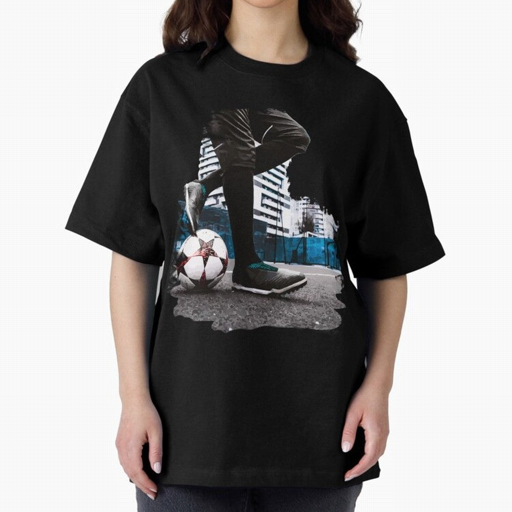Street Soccer in my Hood Oversized T-Shirt Join Supporters Worldwide for FIFA World Cup 2026 Built around Neymar, Haaland and Cristiano Ronaldo, Argentina Energy, Retro Football Energy, Iconic Rivalries, Trophy Chase Drama and Stadium Atmosphere;