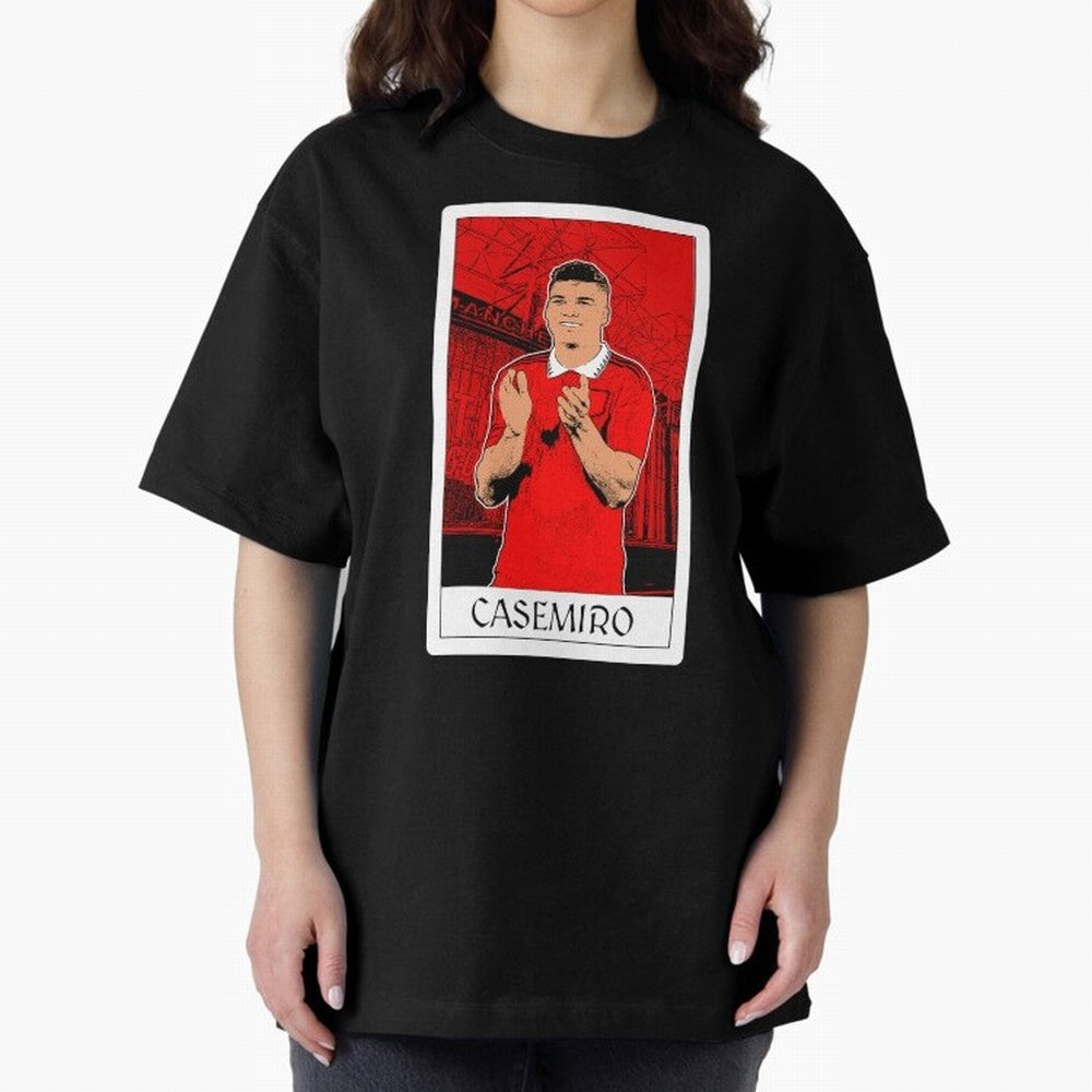 Casemiro Oversized T-Shirt Honor Football Greatness during Match Day Hype around FIFA World Cup 2026, Cristiano Ronaldo, Haaland and CR7, Netherlands, Retro Football Energy, Iconic Rivalries, Trophy Chase Drama and Stadium Atmosphere; Built for
