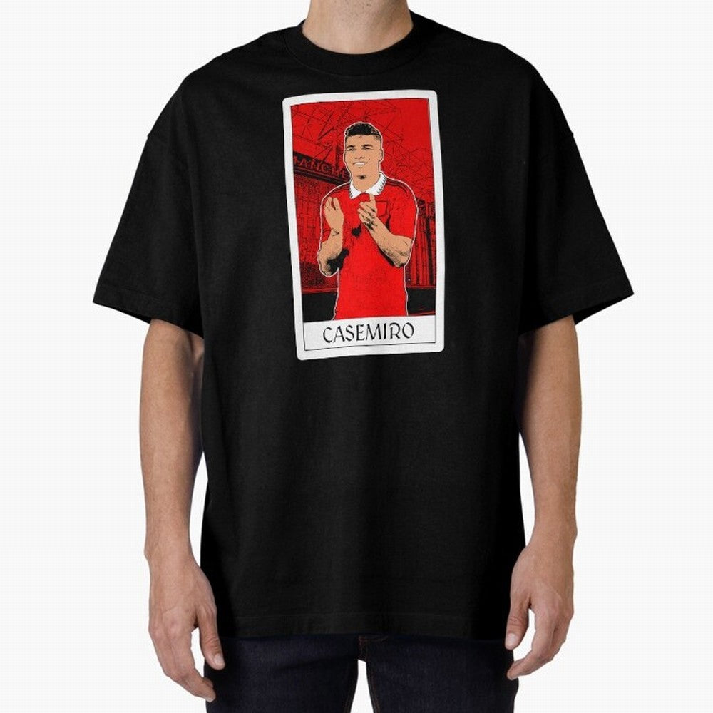 Casemiro Oversized T-Shirt Honor Football Greatness during Match Day Hype around FIFA World Cup 2026, Cristiano Ronaldo, Haaland and CR7, Netherlands, Retro Football Energy, Iconic Rivalries, Trophy Chase Drama and Stadium Atmosphere; Built for