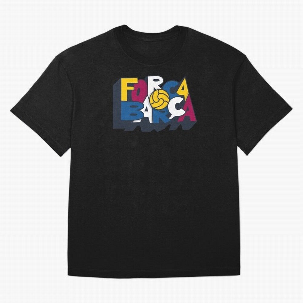 Forca Barca Classic T-Shirt Keep Football History Alive during Global Football Passion for FIFA World Cup 2026, Highlighting Messi, Brazil, Supporter Pride, Iconic Celebrations, Legendary Names and Global Match Day Energy; Ideal for Fans Who Follow