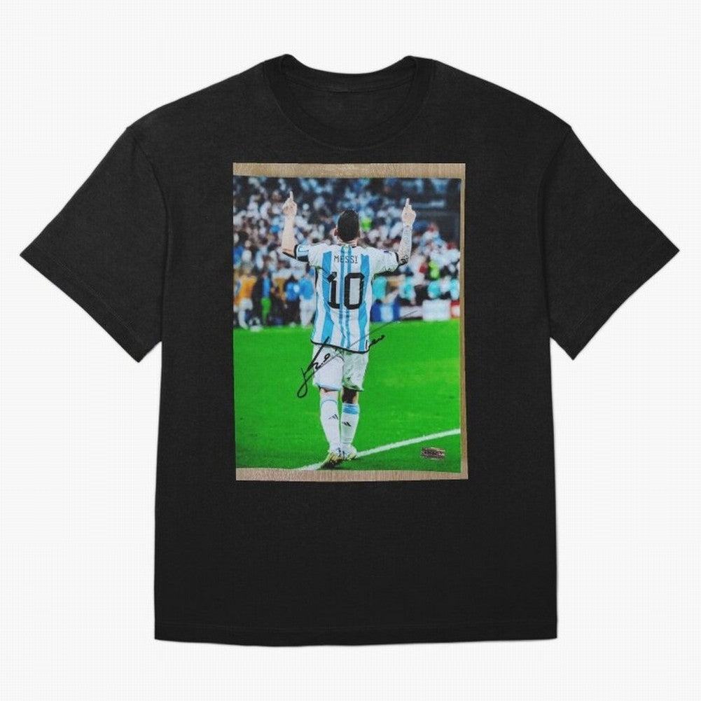 Lionel Messi Essential T-Shirt Bring a Vintage Feel to Global Football Passion for FIFA World Cup 2026, Celebrating Haaland and Mbappe, Brazil, Vintage Soccer Flavor, Modern Football Stars, National Flags and Final Night Emotion; Great for Watch