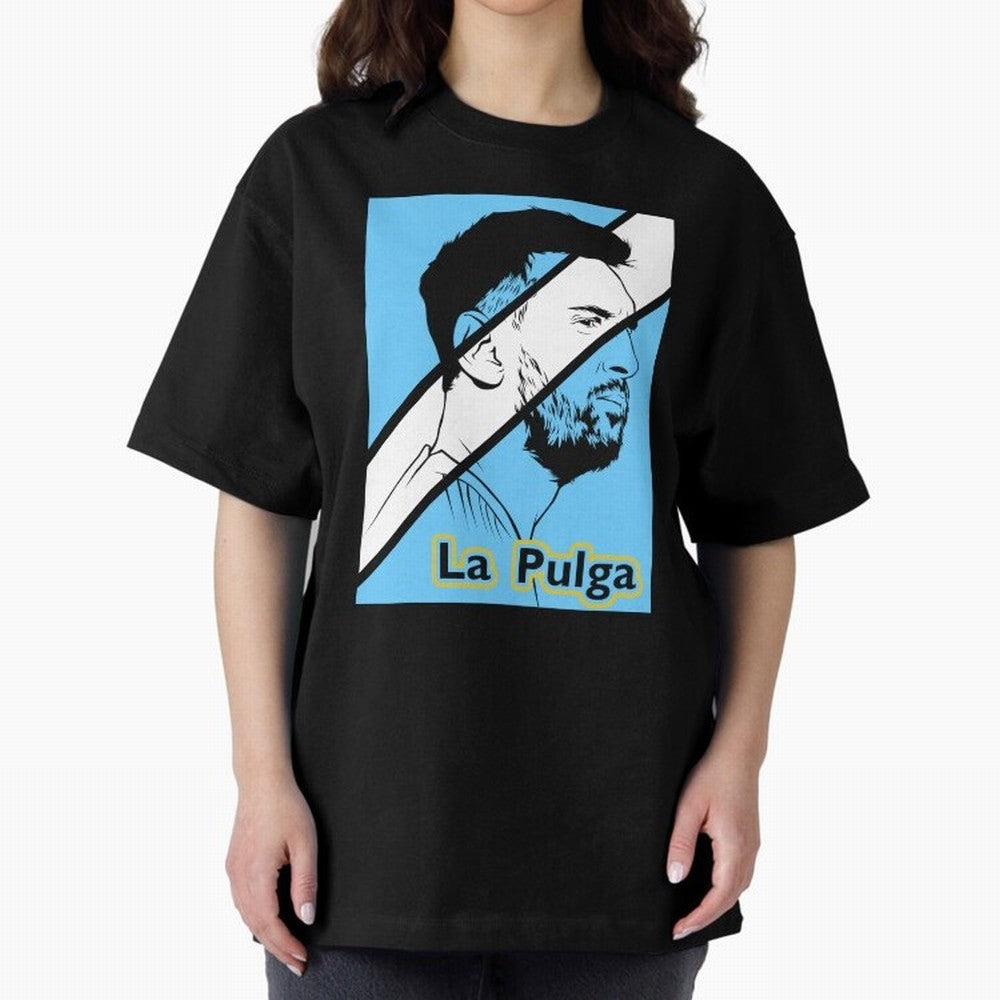 L Messi - Iconic Oversized T-Shirt Show Up for the Glory of FIFA World Cup 2026 Group Stage Spirit, Centered on Germany, Messi, CR7 and Mbappe, Supporter Pride, Iconic Celebrations, Legendary Names and Global Match Day Energy; Ideal for Football