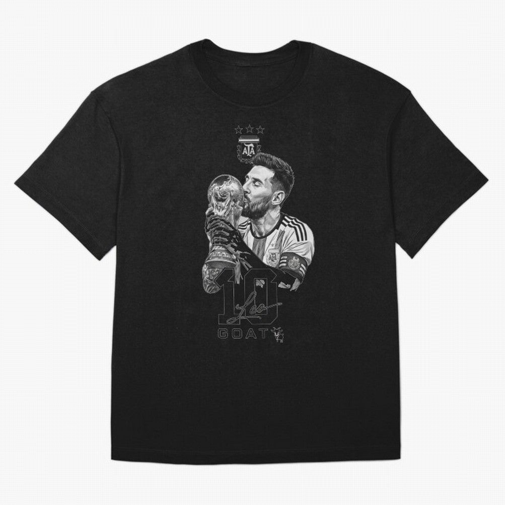 Messi GOAT World Cup Champion Classic T-Shirt Feel the Trophy Chase of Match Day Hype around FIFA World Cup 2026 USA Canada Mexico, Messi, Neymar and Mbappe, Argentina, France and Brazil, Football Passion, Legendary Performances, Festival Vibes and