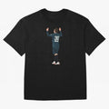 Messi Iconic Illustration Oversized T-Shirt Join Supporters Worldwide for the FIFA World Cup 2026 Journey through Cristiano Ronaldo Highlights, Germany Pride, Retro Football Energy, Iconic Rivalries, Trophy Chase Drama and Stadium Atmosphere;