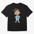 Lionel Messi Cartoon Classic T-Shirt Bring Bold Fan Energy to Match Day Hype around FIFA World Cup 2026 USA Canada Mexico, Cristiano Ronaldo, Haaland and CR7, England, France and Netherlands, Football History, Final Match Energy, Crowd Noise and