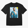 messi god Oversized T-Shirt Follow the Final Road of Global Football Passion for FIFA World Cup 2026, Built around Haaland and Mbappe, England, Global Supporter Spirit, Legendary Goals, National Colors and Tournament Celebration; Made for Die Hard