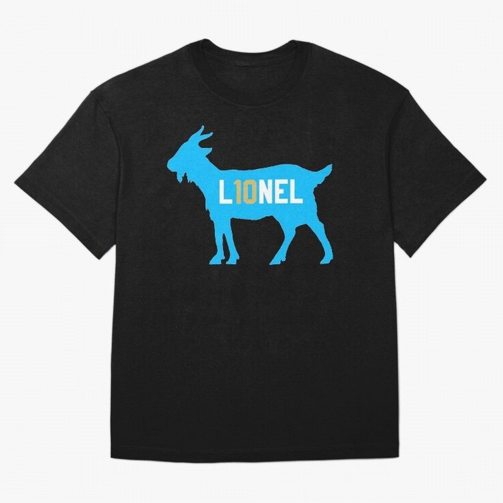 L10nel Goat - Lionel Messi Essential T-Shirt Show Love for Legendary Goals in FIFA World Cup 2026 USA Canada Mexico for Fans of Haaland and Mbappe and Portugal, Spain and Germany, Bringing Sports Nostalgia, International Competition, Famous Players