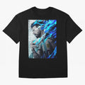 LIONEL MESSI NEW GOAL CELEBRATION ILLUSTRATION 2023 2024 Oversized T-Shirt Enjoy the Biggest Football Party of Global Football Passion for FIFA World Cup 2026 Group Stage, Centered on Messi and Cristiano Ronaldo, England, Match Day Excitement,