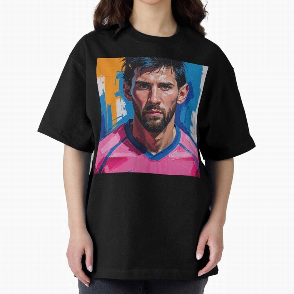 Vibrant Artistic Portrait of Lionel Messi (GOAT) - Digital painting (Version 3) Classic T-Shirt Bring Match Day Fire to FIFA World Cup 2026 Group Stage Highlighting CR7, Germany Energy, Football Festival Excitement, Trophy Ambitions, Country