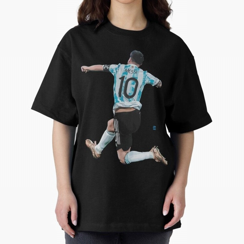 Messi 10 The Goat Oversized T-Shirt Bring Trophy Dreams to FIFA World Cup 2026 Group Stage Spirit, Featuring Netherlands, Mbappe, Football Festival Excitement, Trophy Ambitions, Country Rivalries and Star Player Buzz; Built for Supporters Chasing