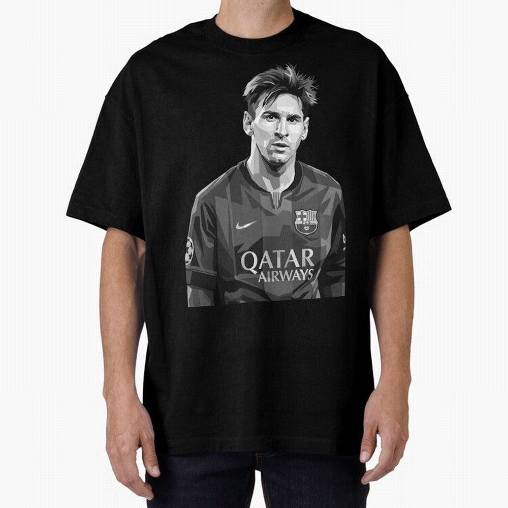 Messi grayscale Classic T-Shirt Show Love for Legendary Goals in the FIFA World Cup 2026 Group Stage Journey through Neymar Highlights, France and Portugal Pride, Vintage Soccer Flavor, Modern Football Stars, National Flags and Final Night Emotion;