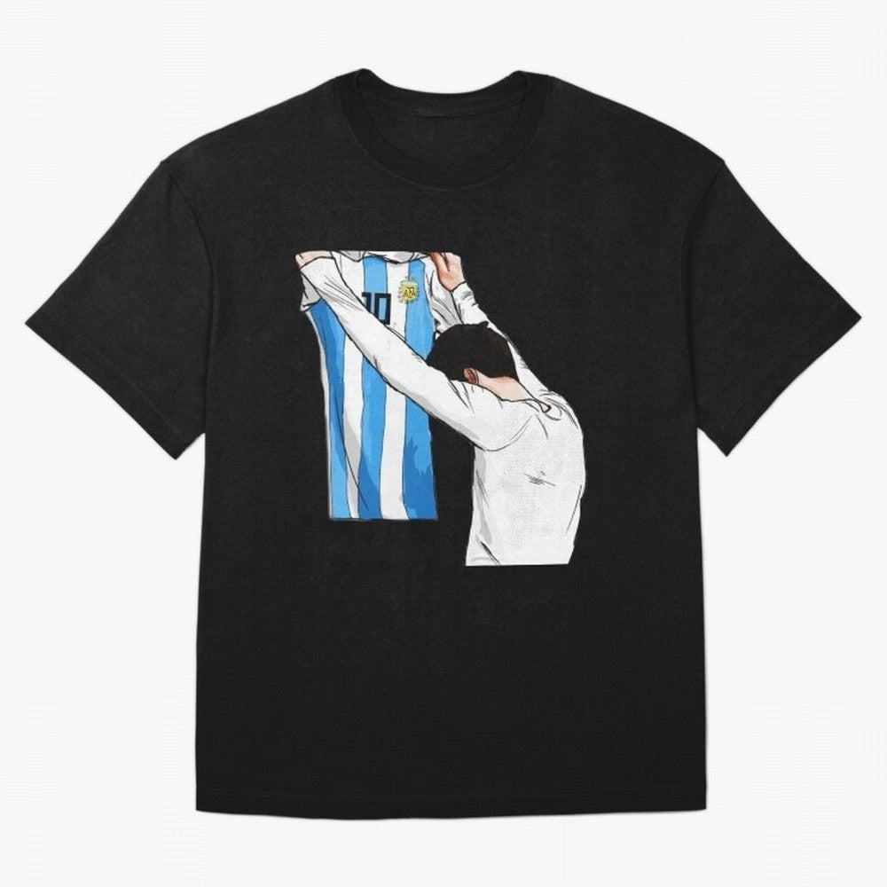 Lionel Messi holding his shirt, Argentina copa america| Perfect Gift For you and friends Classic T-Shirt Bring Supporter Culture to FIFA World Cup 2026 Group Stage for Fans of CR7 and Messi and Argentina, France and Brazil, Bringing Tournament