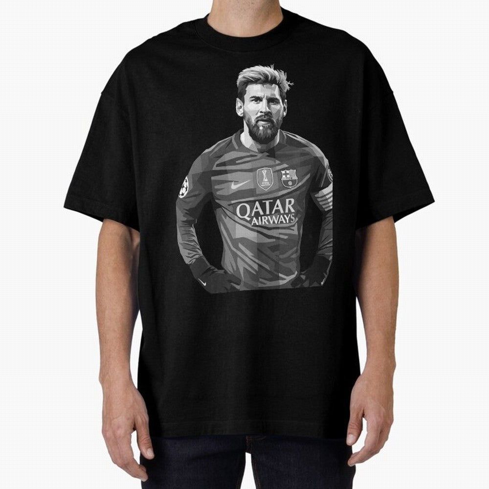 Messi grayscale Classic T-Shirt Show Championship Spirit for FIFA World Cup 2026 USA Canada Mexico Spirit, Highlighting Portugal, Neymar, Haaland and Cristiano Ronaldo, Sports Nostalgia, International Competition, Famous Players and Unforgettable