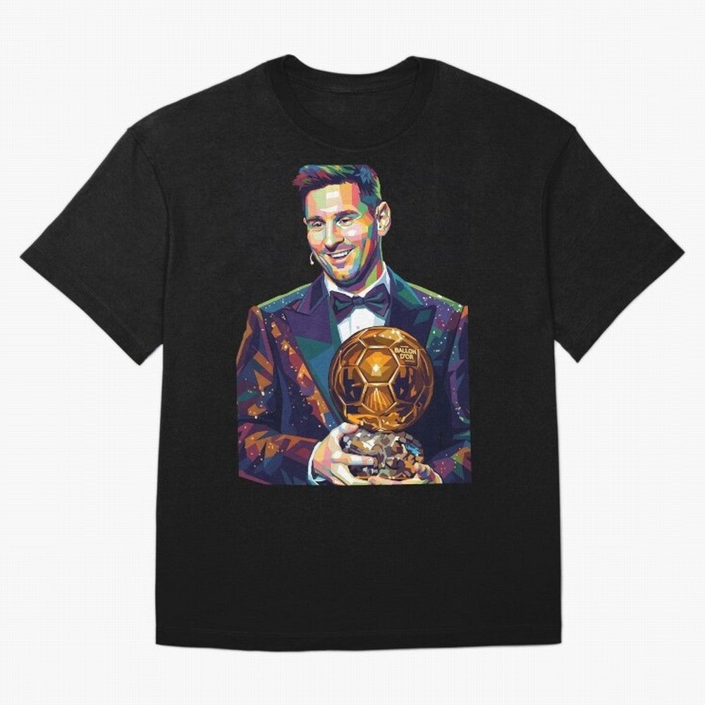 Messi Wpap Oversized T-Shirt Honor the Beautiful Game during Global Football Passion for FIFA World Cup 2026 Group Stage, Built around CR7, Portugal, Spain and Germany, Championship Spirit, Famous Goals, Roaring Crowds and International Football