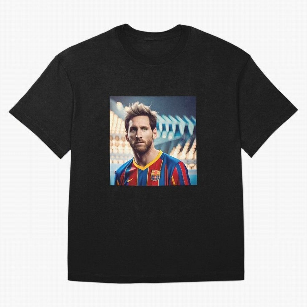 Messi Photo Realistic Paint Art Classic T-Shirt Bring Legendary Rivalry Energy to Match Day Hype around FIFA World Cup 2026, Cristiano Ronaldo, Haaland and CR7, Portugal, Spain and Germany, Football Festival Excitement, Trophy Ambitions, Country