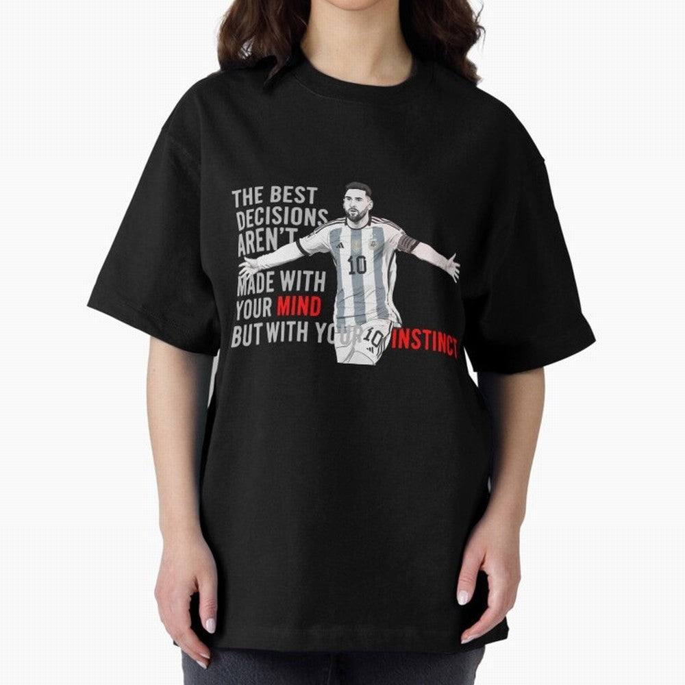 Messi Instinct Oversized T-Shirt Celebrate Classic Football Spirit in the FIFA World Cup 2026 USA Canada Mexico Journey through Neymar, Haaland and Cristiano Ronaldo Highlights, England and Germany Pride, Tournament Hype, Historic Matchups, Family