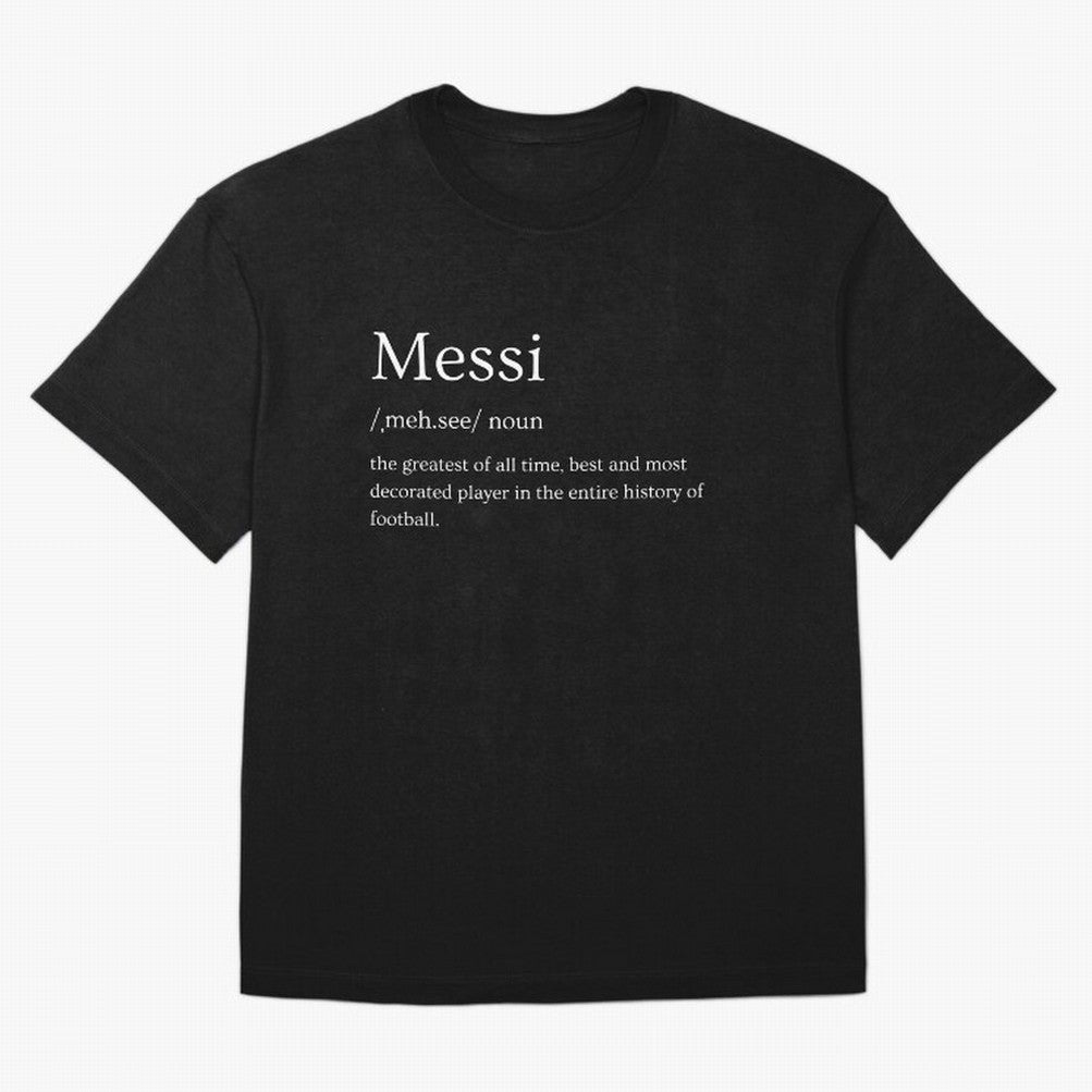 Definition of Messi Classic T-Shirt Refresh FIFA World Cup 2026 Group Stage Inspired by CR7 and Messi, Netherlands Energy, Vintage Soccer Flavor, Modern Football Stars, National Flags and Final Night Emotion; Great for Watch Parties, Sports Bars,