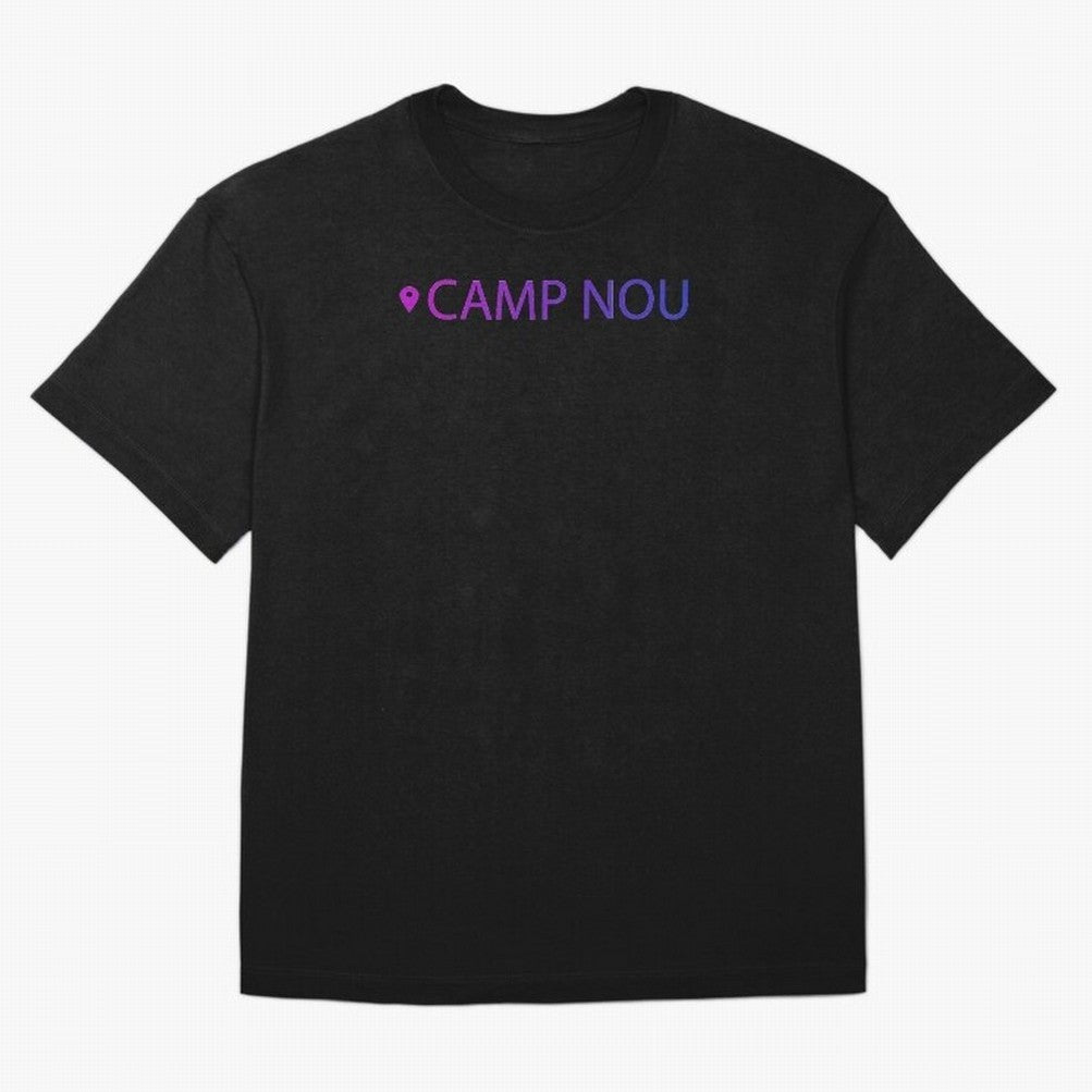 Camp Nou Barcelona Stadium Location Print Classic T-Shirt Step into FIFA World Cup 2026 Group Stage for Fans of Haaland and Mbappe and Portugal, Bringing Classic Soccer Heritage, Championship Pressure, Fan Loyalty and International Pride; Made for