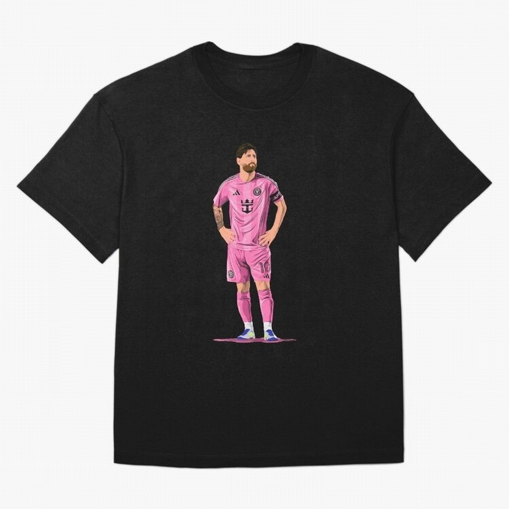 Lionel Messi Vector Oversized T-Shirt Bring World Football Passion into FIFA World Cup 2026 Group Stage Featuring CR7 and Messi, Brazil Energy, Classic Soccer Heritage, Championship Pressure, Fan Loyalty and International Pride; Perfect for People