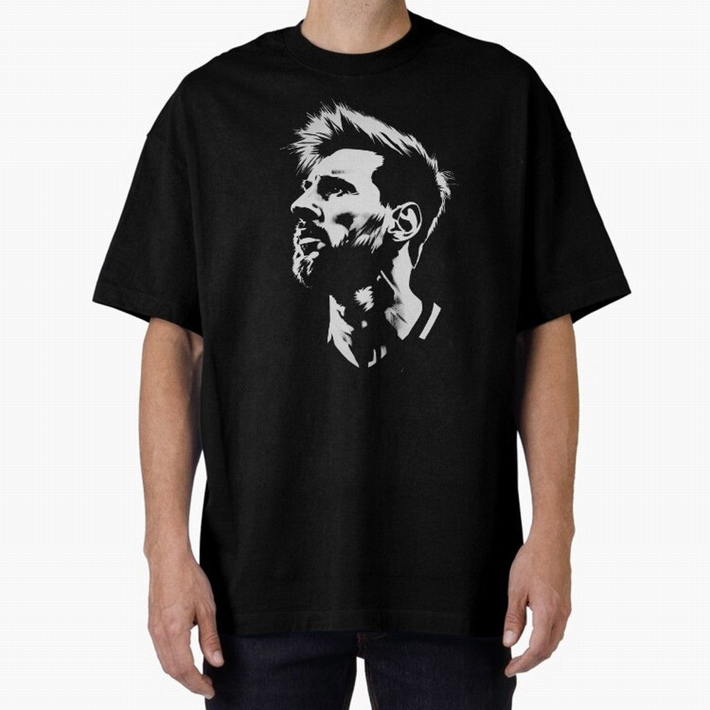 Messi Stencil Graphic poster design Classic T-Shirt Feel International Energy from Match Day Hype around FIFA World Cup 2026 USA Canada Mexico, CR7, Portugal, Spain and Germany, Game Day Rituals, Football Legends, Country Pride and the Road to the