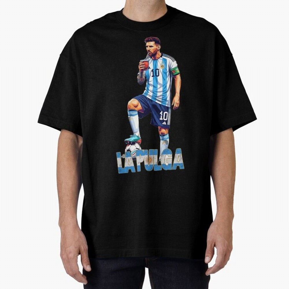 Argentina World Champs Messi Number Oversized T-Shirt Celebrate National Team Dreams in Match Day Hype around FIFA World Cup 2026 USA Canada Mexico, CR7, France and Portugal, Match Day Excitement, Supporter Culture, Golden Goals and Global Football