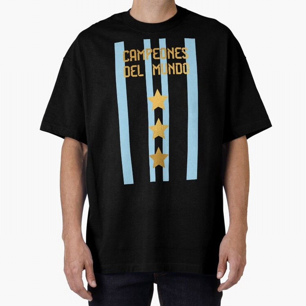 Argentina Jersey 3 Stars World Champions Classic T-Shirt Celebrate Soccer Greatness during Global Football Passion for FIFA World Cup 2026, Filled with Messi, England and Germany, Stadium Chants, National Pride, Trophy Dreams and Unforgettable