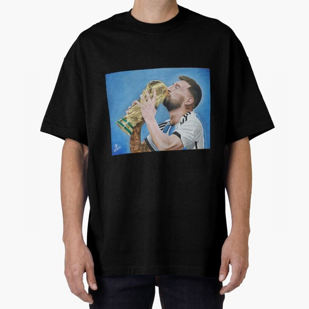 Lionel Messi Oversized T-Shirt Bring Bold Fan Energy to FIFA World Cup 2026 Inspired by Cristiano Ronaldo, Haaland and CR7, France Energy, Football History, Final Match Energy, Crowd Noise and Once in a Lifetime Moments; Perfect for Supporters Who
