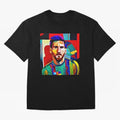 digital image of Messi Oversized T-Shirt Celebrate Fan Favorites in FIFA World Cup 2026 Group Stage for Fans of Messi, Neymar and Mbappe and Spain, Bringing Match Day Excitement, Supporter Culture, Golden Goals and Global Football Passion; Ideal