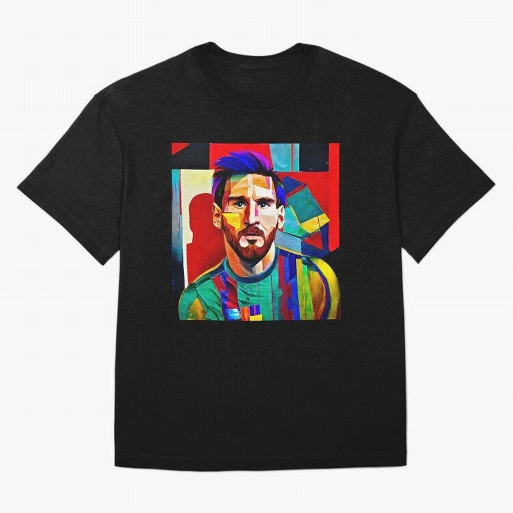 digital image of Messi Oversized T-Shirt Celebrate Fan Favorites in FIFA World Cup 2026 Group Stage for Fans of Messi, Neymar and Mbappe and Spain, Bringing Match Day Excitement, Supporter Culture, Golden Goals and Global Football Passion; Ideal
