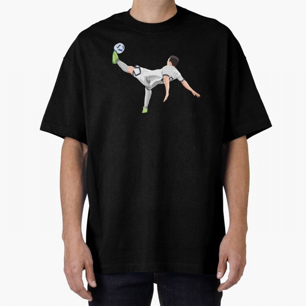 Messi Bicycle Kick Oversized T-Shirt Bring Match Day Fire to Global Football Passion for FIFA World Cup 2026, Centered on Messi, CR7 and Mbappe, Argentina and Brazil, Global Supporter Spirit, Legendary Goals, National Colors and Tournament