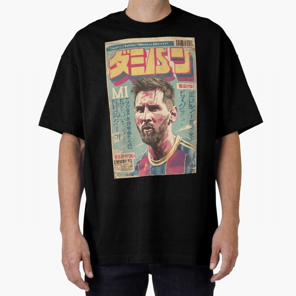 Messi the Goat Japanese Vintage Poster Classic T-Shirt Bring Stadium Energy to FIFA World Cup 2026 Group Stage Spirit, with England and Germany, Cristiano Ronaldo, Haaland and CR7, Classic Soccer Heritage, Championship Pressure, Fan Loyalty and