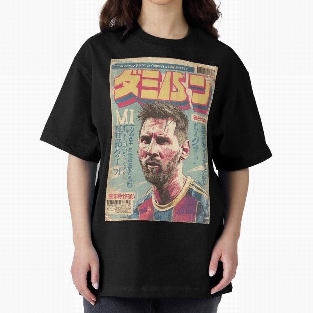 Messi the Goat Japanese Vintage Poster Classic T-Shirt Bring Stadium Energy to FIFA World Cup 2026 Group Stage Spirit, with England and Germany, Cristiano Ronaldo, Haaland and CR7, Classic Soccer Heritage, Championship Pressure, Fan Loyalty and