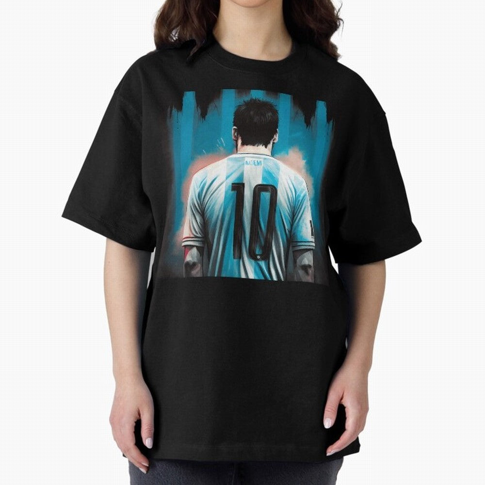 Messi The GOAT Oversized T-Shirt Honor Champions and Dreams in Global Football Passion for FIFA World Cup 2026 Group Stage, with Messi, CR7 and Mbappe, Brazil, Portugal and Argentina, Match Day Excitement, Supporter Culture, Golden Goals and Global