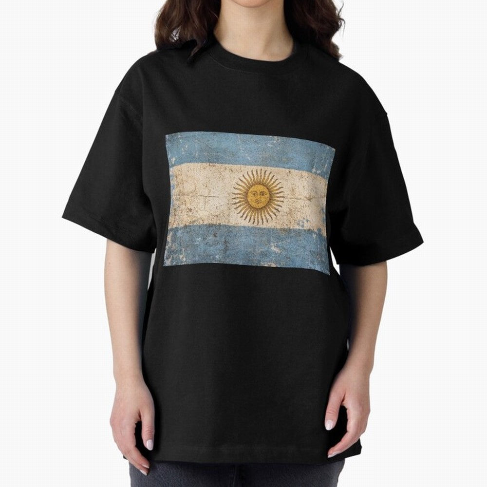 Vintage Argentina Flag Soccer Fan Design Classic T-Shirt Wear the Spirit of Global Football Passion for FIFA World Cup 2026 USA Canada Mexico, Filled with Messi, CR7 and Mbappe, England and Germany, Tournament Hype, Historic Matchups, Family