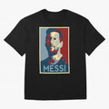 Lionel Messi Oversized T-Shirt Feel the Trophy Chase of FIFA World Cup 2026 Group Stage Capturing Neymar, Portugal Energy, Vintage Soccer Flavor, Modern Football Stars, National Flags and Final Night Emotion; Great for Supporters Who Love Legendary