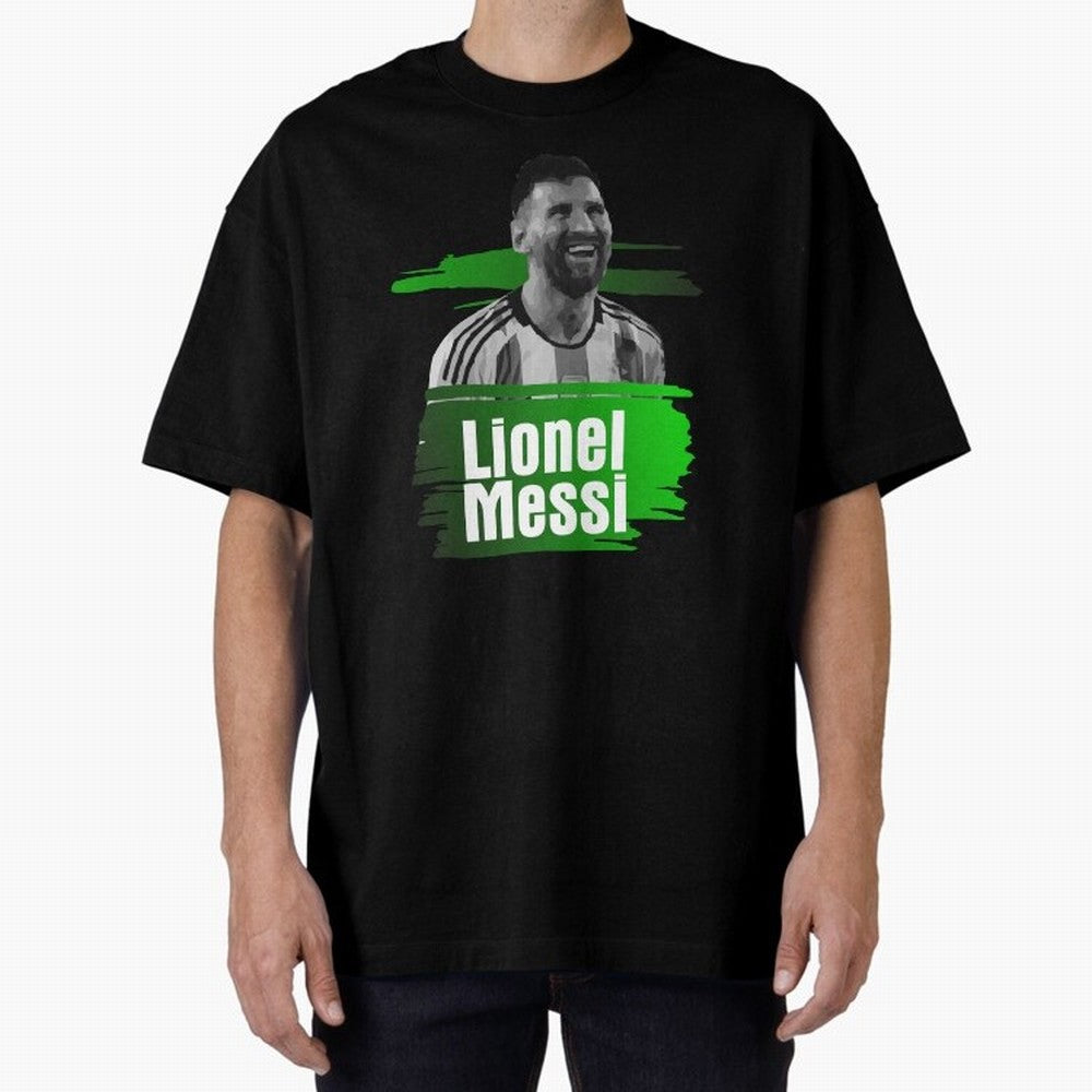 Lionel Messi Oversized T-Shirt Bring Supporter Culture to Global Football Passion for FIFA World Cup 2026 Group Stage, Driven by Haaland, England, Championship Spirit, Famous Goals, Roaring Crowds and International Football Unity; Built for