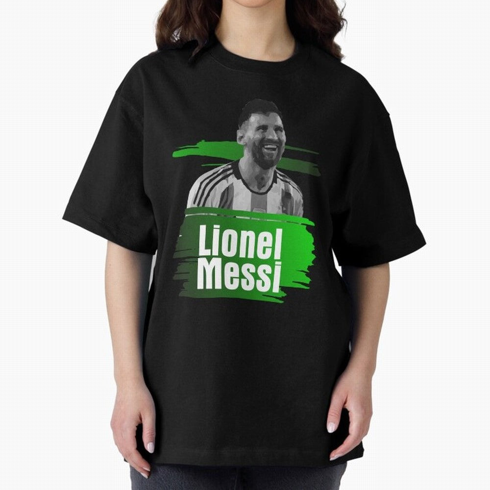Lionel Messi Oversized T-Shirt Bring Supporter Culture to Global Football Passion for FIFA World Cup 2026 Group Stage, Driven by Haaland, England, Championship Spirit, Famous Goals, Roaring Crowds and International Football Unity; Built for