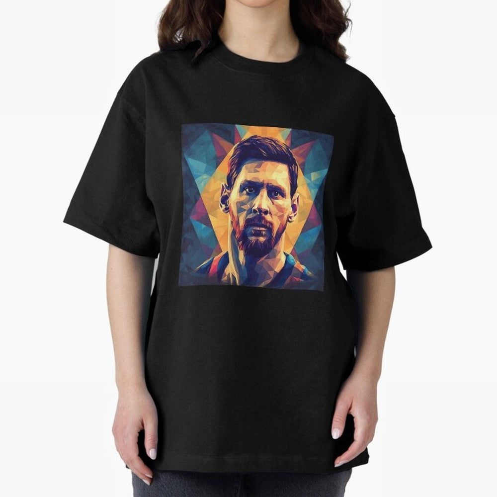 Lionel Messi Portrait Vector Classic T-Shirt Follow the Road to the FIFA World Cup 2026 Group Stage Journey through Mbappe Highlights, Argentina and Brazil Pride, Soccer Culture, Superstar Moments, National Team Dreams and Competitive Fire; Perfect