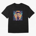 Lionel Messi Portrait Vector Classic T-Shirt Follow the Road to the FIFA World Cup 2026 Group Stage Journey through Mbappe Highlights, Argentina and Brazil Pride, Soccer Culture, Superstar Moments, National Team Dreams and Competitive Fire; Perfect