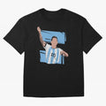 Messi Singing with Crowd World Cup 2022 Oversized T-Shirt Bring Match Day Fire to FIFA World Cup 2026 Group Stage Spirit, Highlighting England and Germany, Messi and Cristiano Ronaldo, Retro Football Energy, Iconic Rivalries, Trophy Chase Drama and