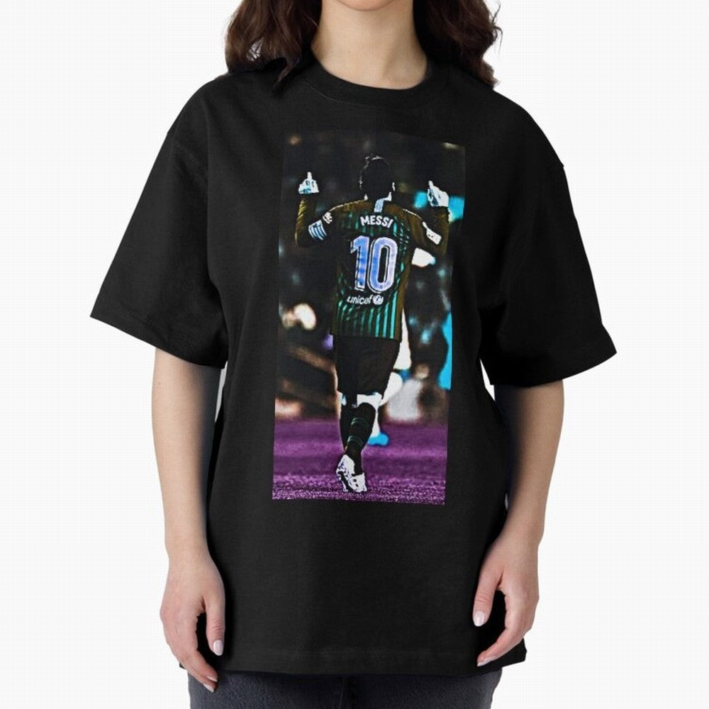 Lionel Messi Oversized T-Shirt Bring Match Day Fire to FIFA World Cup 2026 USA Canada Mexico for Fans of Mbappe and Brazil, Portugal and Argentina, Bringing Game Day Rituals, Football Legends, Country Pride and the Road to the Final; Perfect for