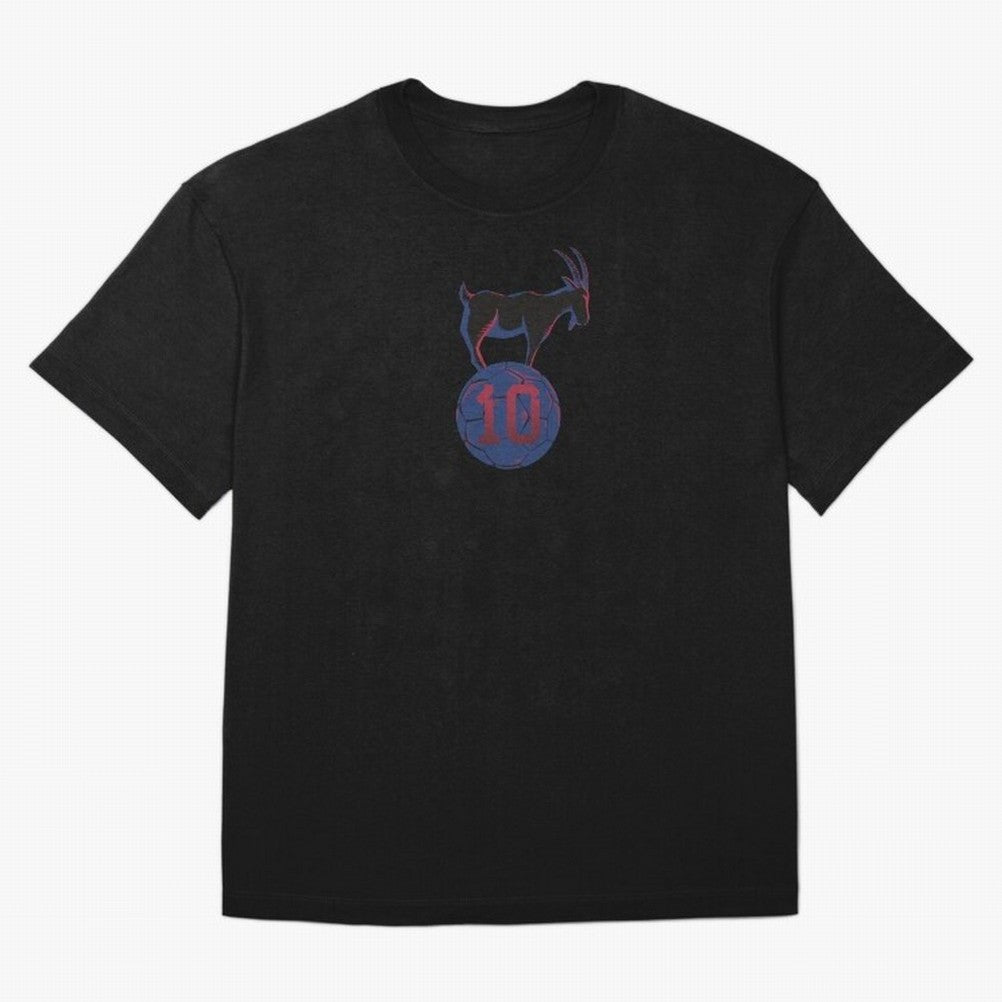 Messi 10 GOAT (Blue Soccer Ball FCB Futbol) Classic T-Shirt Follow the Road to FIFA World Cup 2026 USA Canada Mexico Highlighting Cristiano Ronaldo, Spain Energy, Match Day Excitement, Supporter Culture, Golden Goals and Global Football Passion;