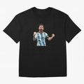 Messi World Champion #2 Oversized T-Shirt Show Passion for the Stars of Global Football Passion for FIFA World Cup 2026, Connected to Messi, Brazil, Championship Spirit, Famous Goals, Roaring Crowds and International Football Unity; Built for