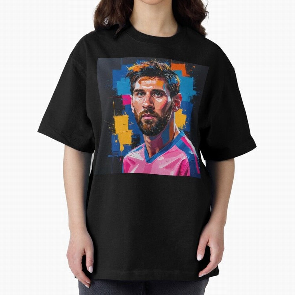 Vibrant Artistic Portrait of Lionel Messi (GOAT) - Digital painting (Version 4) Classic T-Shirt Join the Global Buzz around the FIFA World Cup 2026 Journey through Neymar Highlights, France Pride, Football Passion, Legendary Performances, Festival