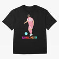 Lionel Messi illustration Oversized T-Shirt Capture Stadium Memories from FIFA World Cup 2026 Group Stage Spirit, Centered on Argentina and Brazil, Messi, Global Supporter Spirit, Legendary Goals, National Colors and Tournament Celebration; Perfect