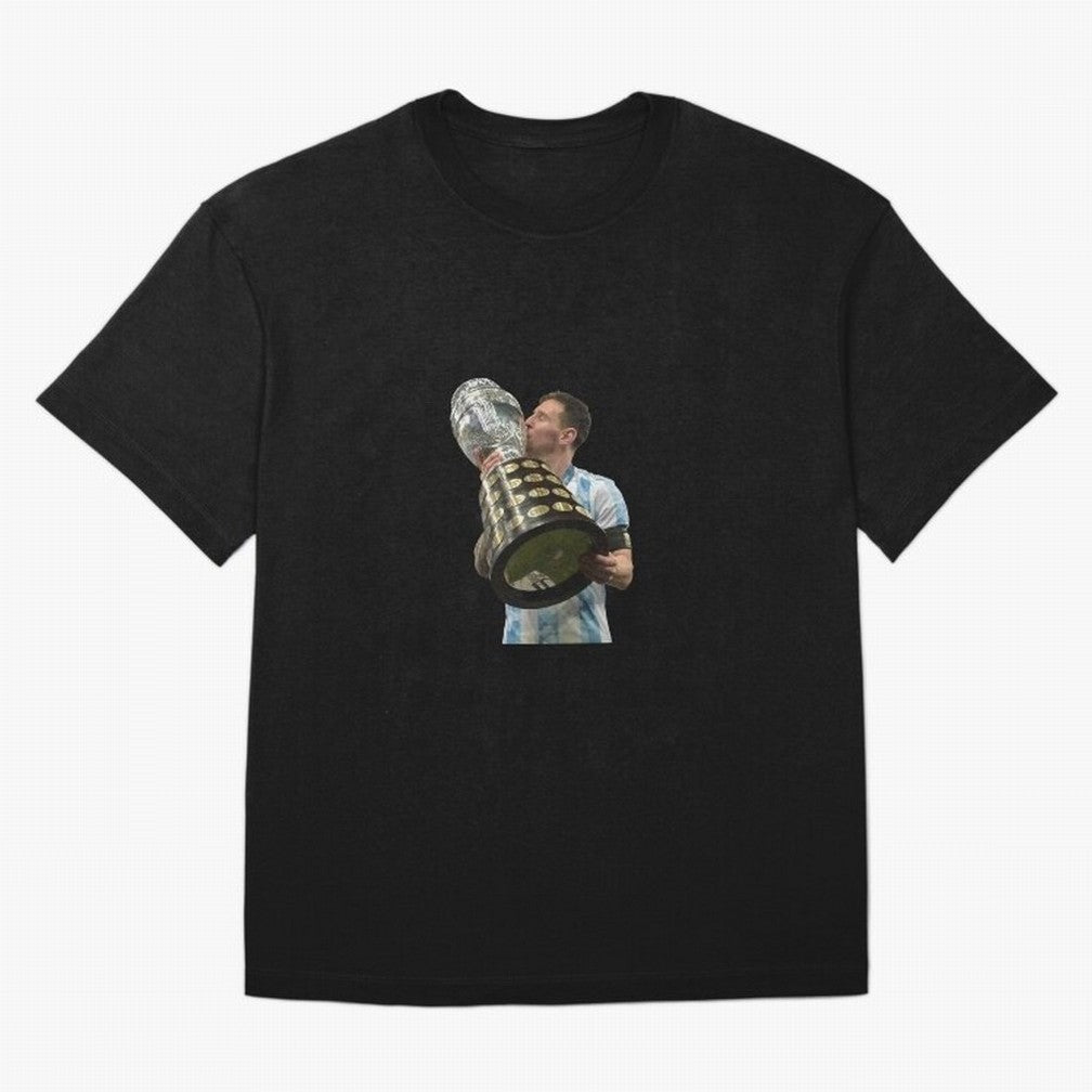 Messi Cup Oversized T-Shirt Remember Iconic Moments from Match Day Hype around FIFA World Cup 2026 Group Stage, Cristiano Ronaldo, Argentina and Brazil, Football Festival Excitement, Trophy Ambitions, Country Rivalries and Star Player Buzz; Perfect
