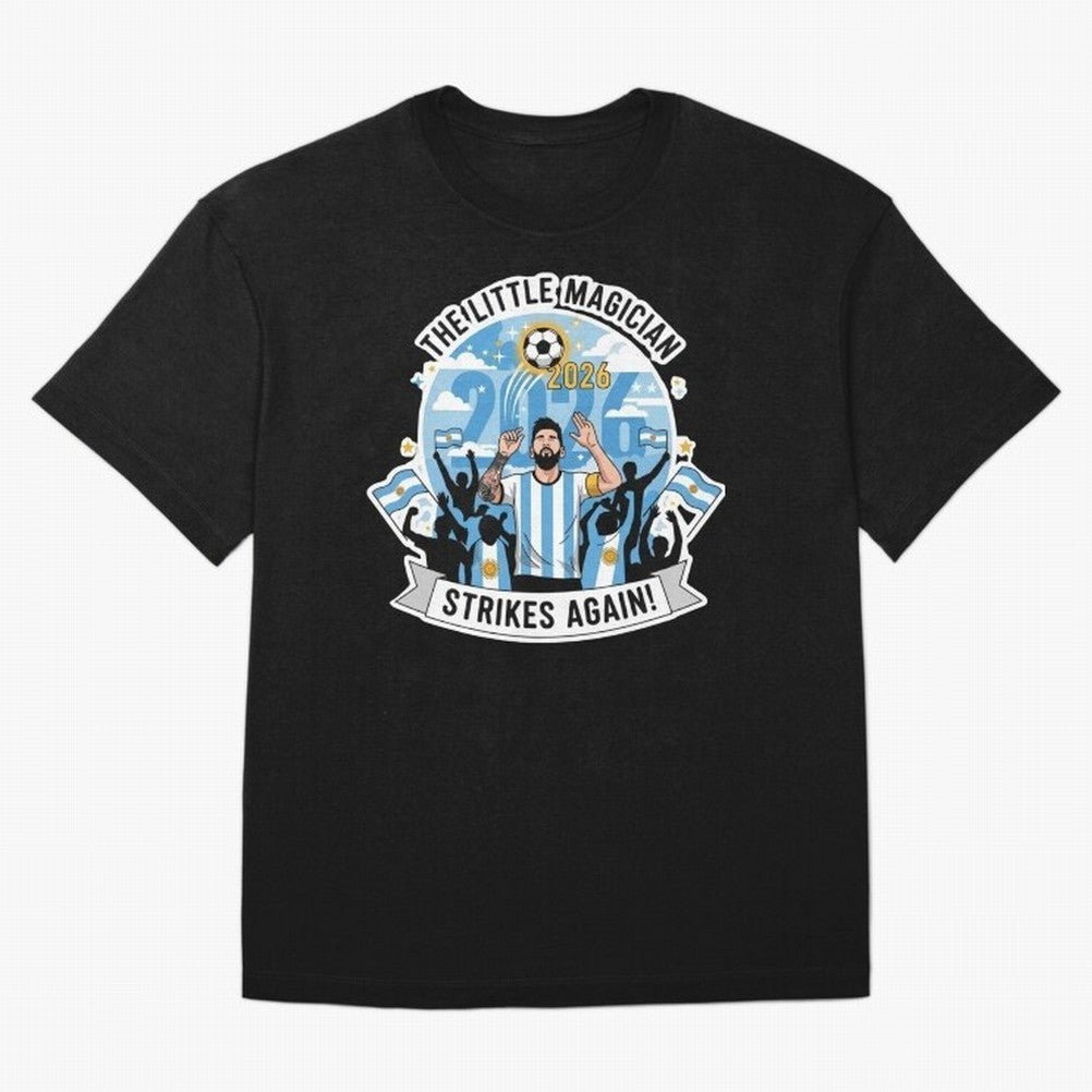Messi - the little magician strikes again Classic T-Shirt Celebrate the Stars of the FIFA World Cup 2026 Group Stage Journey through Mbappe and Neymar Highlights, Argentina, France and Brazil Pride, Tournament Hype, Historic Matchups, Family