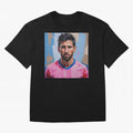 Vibrant Artistic Portrait of Lionel Messi (GOAT) - Digital painting (Version 2) Classic T-Shirt Celebrate Rivalries and Pride in FIFA World Cup 2026 USA Canada Mexico Spirit, Made for Argentina and Brazil, Messi and Cristiano Ronaldo, Football